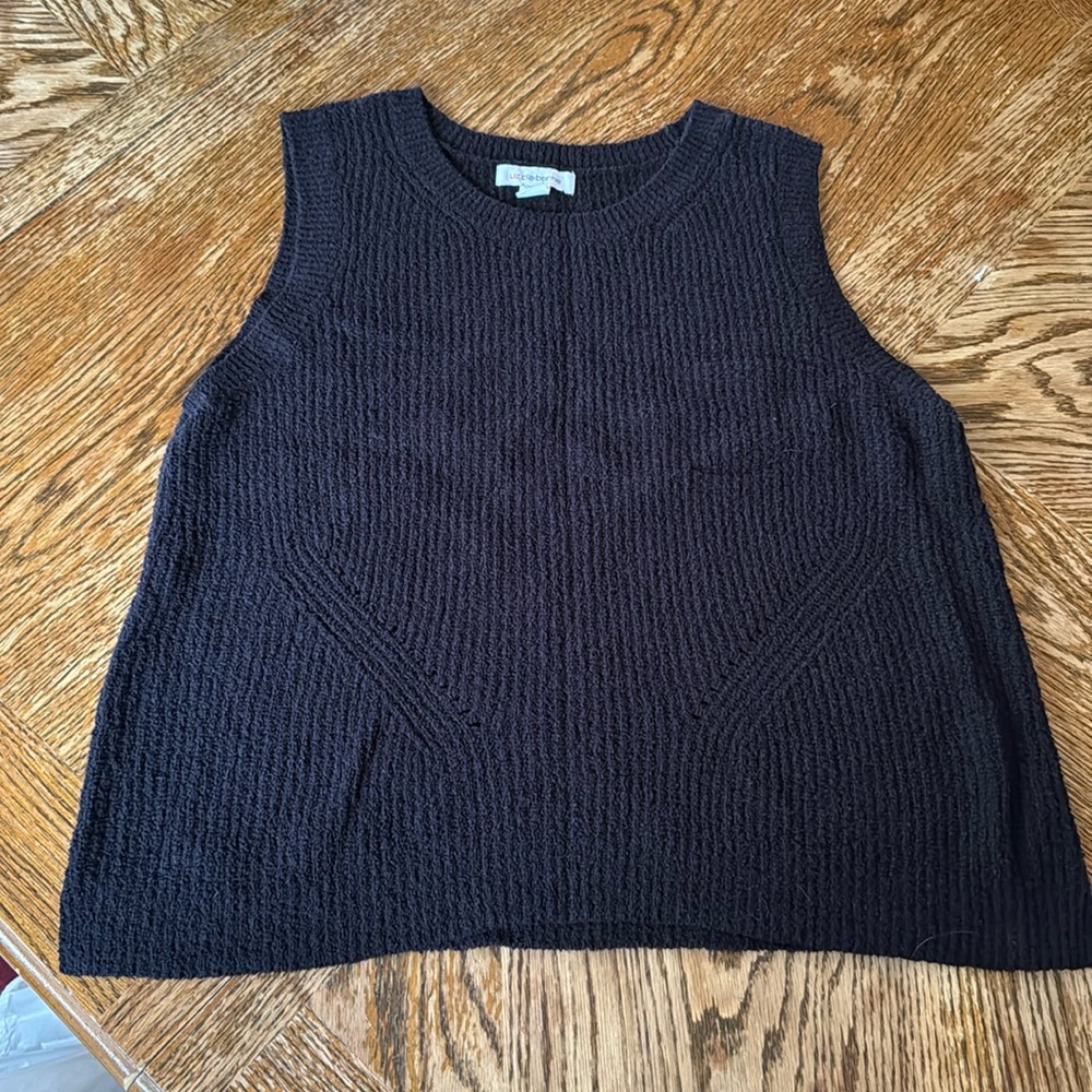 Black sweater vest